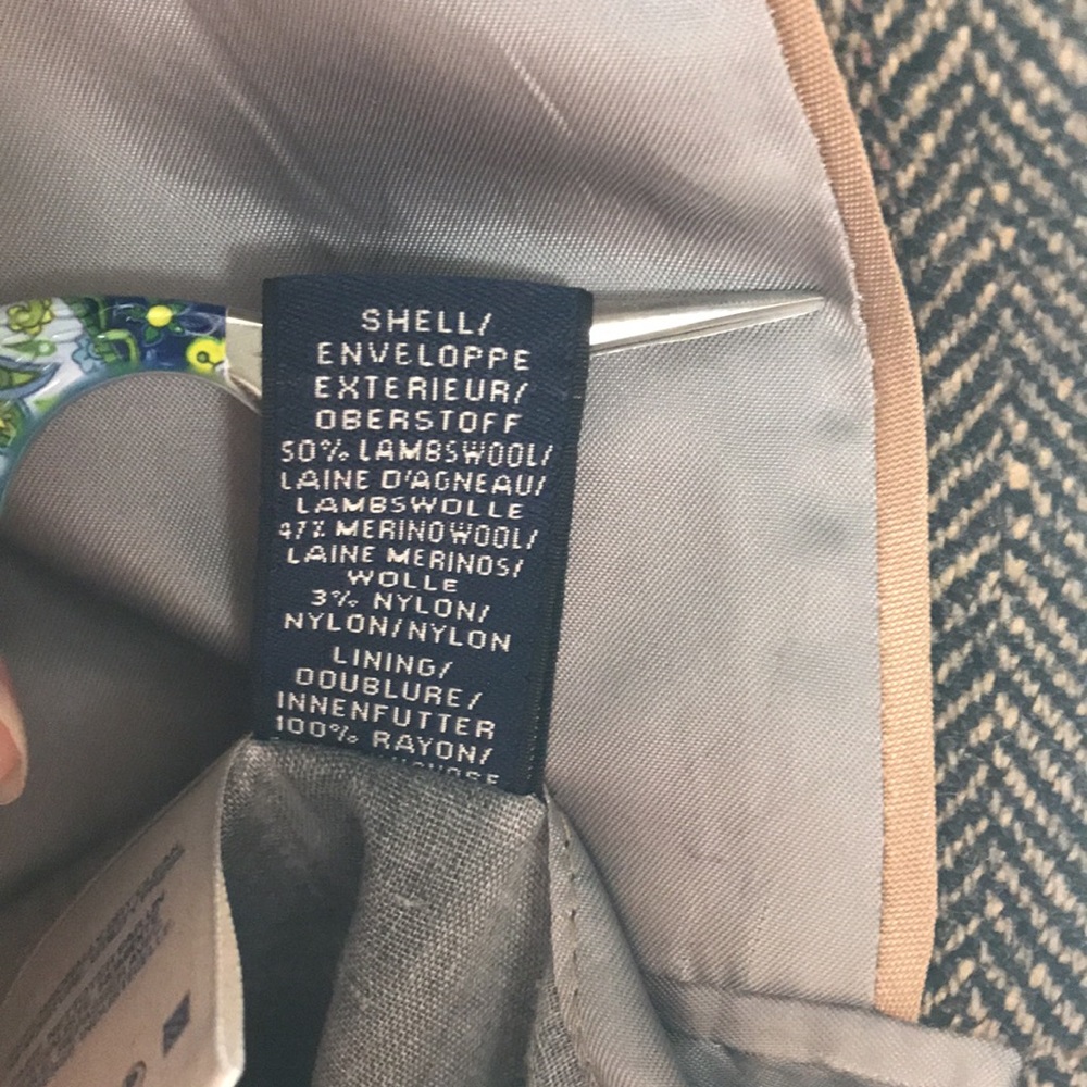Lands’ End Sport Coat 44 Regular Lambs & Merino Wool blend Blazer - Picture 14 of 16